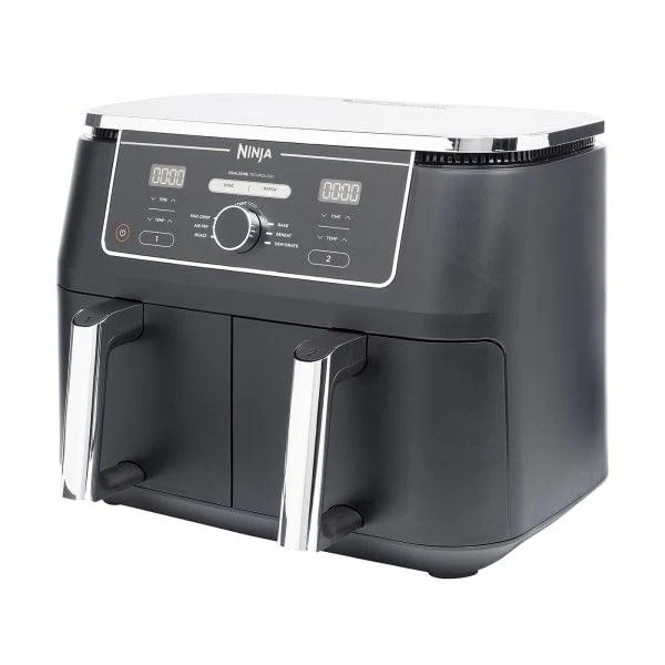 Ninja 9.5L 2470W Foodi Max Dual Zone Heißluftfritteuse - Schwarz | AF400UK