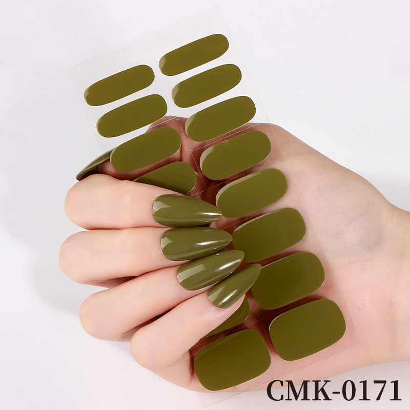 Glänzende Press-On Nail Wraps