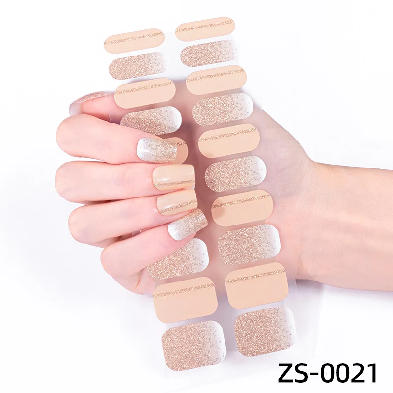 Glänzende Ombre-Nagelüberzüge
