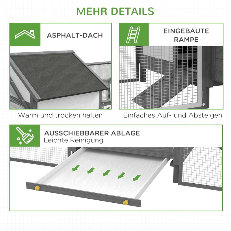 Hühnerstall Holz Hühnerhaus Nistkasten Geflügelstall Stall