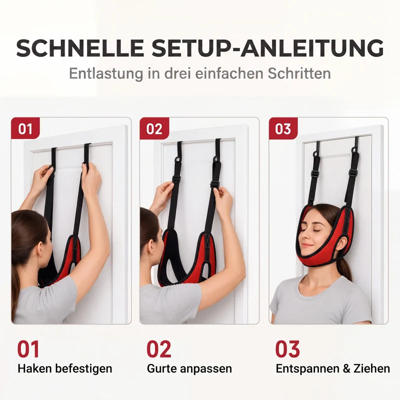 🚪 50% RABATT! 💆 Traktionsgerät für Nacken – Über‑Tür‑Montage & schmerzlindernd ✨