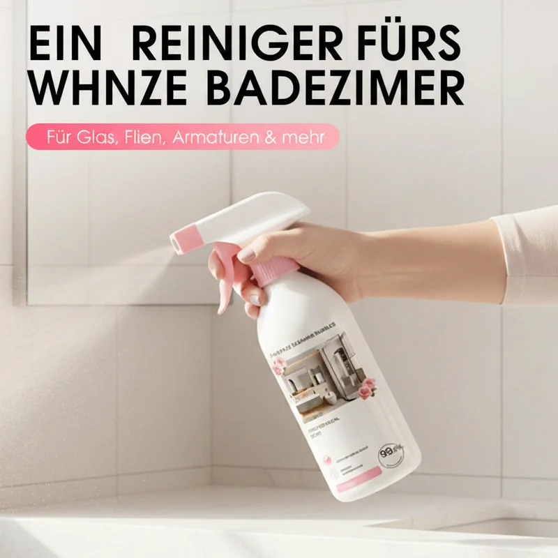 🥳HEISSER ANGEBOT 2026🥳💞ÜBER 50.000 VERKAUFT!🚿✨ 50 % RABATT! Mehrzweck-Badezimmerreiniger-Spray – Löst Kalk- und Seifenrückstände schnell auf. Kein mühsames Schrubben – einfach aufsprühen und abwischen für streifenfreien Glanz! 🧼💨