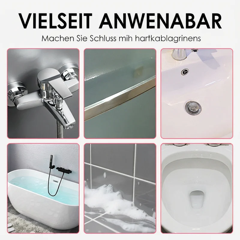 🥳HEISSER ANGEBOT 2026🥳💞ÜBER 50.000 VERKAUFT!🚿✨ 50 % RABATT! Mehrzweck-Badezimmerreiniger-Spray – Löst Kalk- und Seifenrückstände schnell auf. Kein mühsames Schrubben – einfach aufsprühen und abwischen für streifenfreien Glanz! 🧼💨