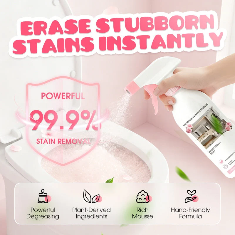 🥳HEISSER ANGEBOT 2026🥳💞ÜBER 50.000 VERKAUFT!🚿✨ 50 % RABATT! Mehrzweck-Badezimmerreiniger-Spray – Löst Kalk- und Seifenrückstände schnell auf. Kein mühsames Schrubben – einfach aufsprühen und abwischen für streifenfreien Glanz! 🧼💨