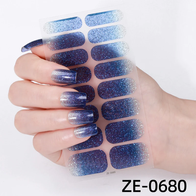 Glitter Ombre Nagelwraps 1790954415
