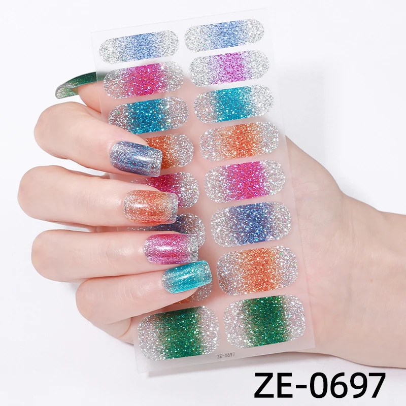Glitter Ombre Nagelwraps 1790954415