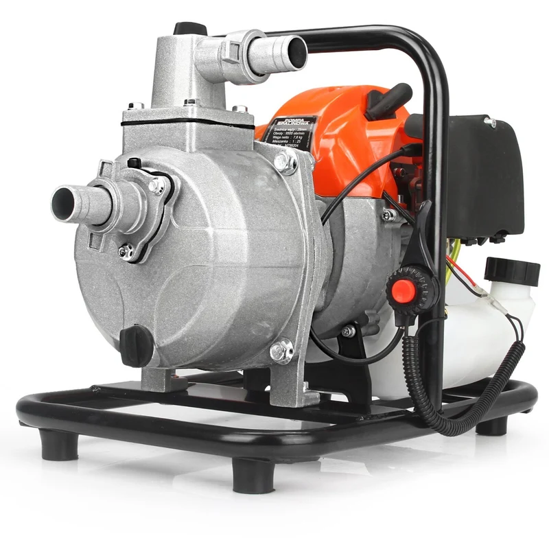 Benzin Wasserpumpe 52PS 2-Takt Motorpumpe Gartenpumpe Teichpumpe