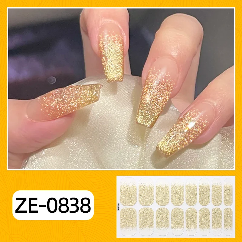 Glitzer Ombre Nagel Wraps