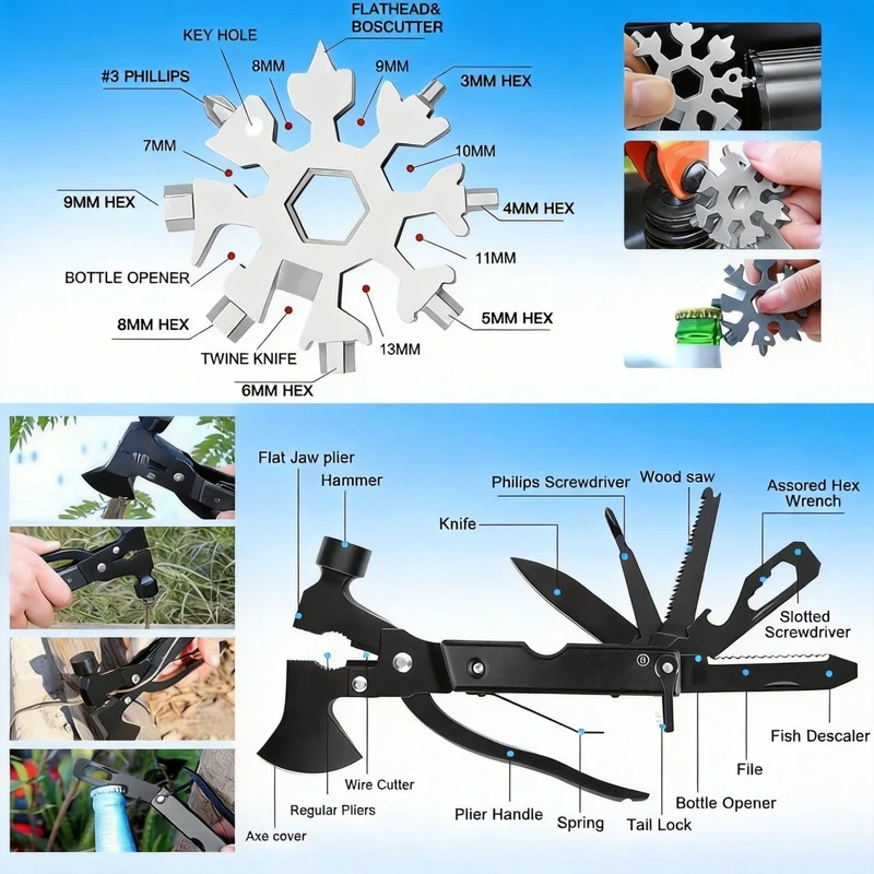 30in1 Survival Kit Überlebenskit Notfallausrüstung Camping Outdoor Set