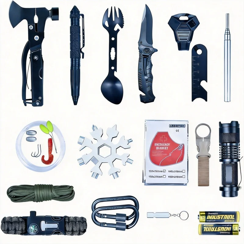 30in1 Survival Kit Überlebenskit Notfallausrüstung Camping Outdoor Set