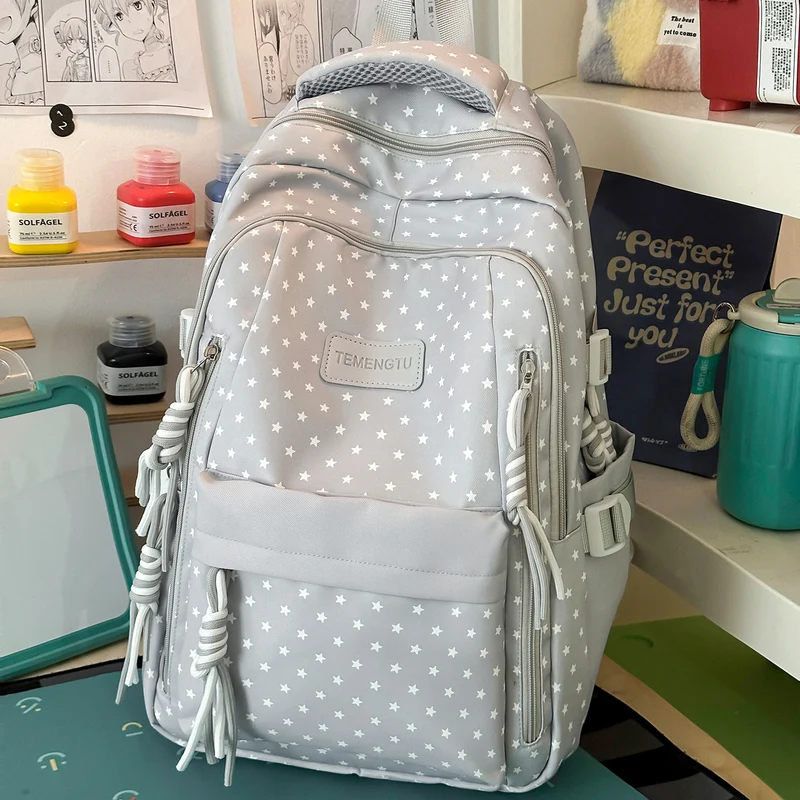 Sternmuster Multi-Taschen Rucksack Karnz