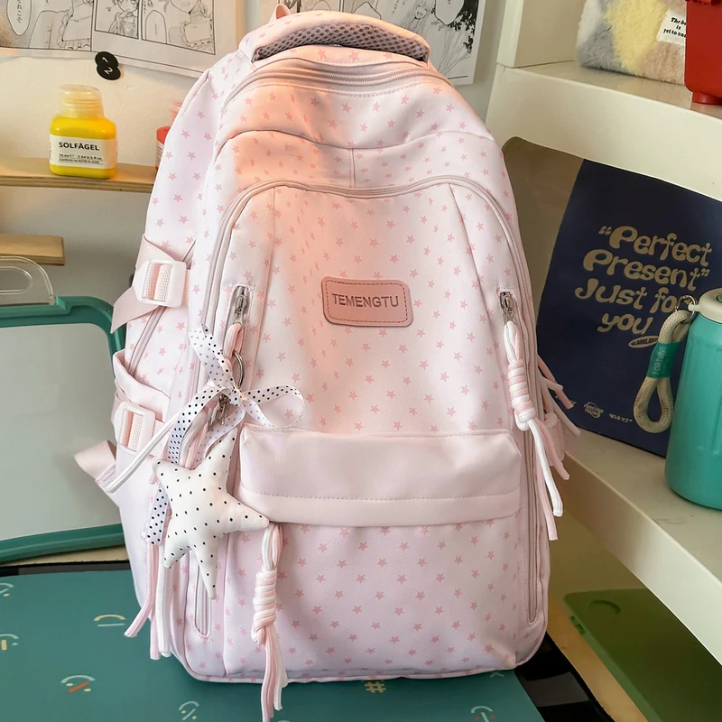 Sternmuster Multi-Taschen Rucksack Karnz