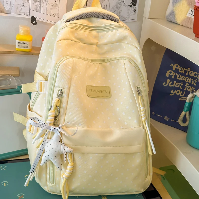 Sternmuster Multi-Taschen Rucksack Karnz