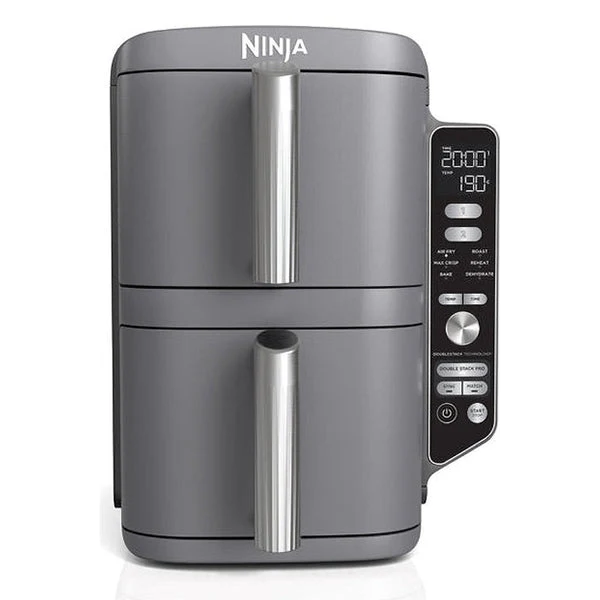 Ninja 9.5L 2470W Double Stack XL 2 Drawer Heißluftfritteuse - Grau | SL400UK