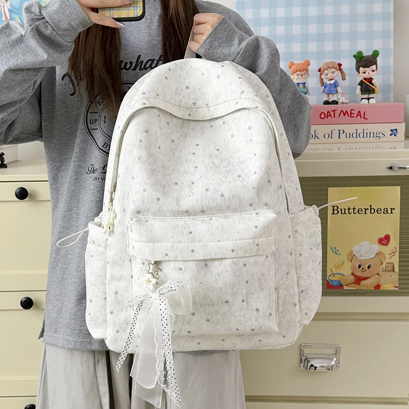 Stern-Verzierte Multi-Fach Rucksack Karnz