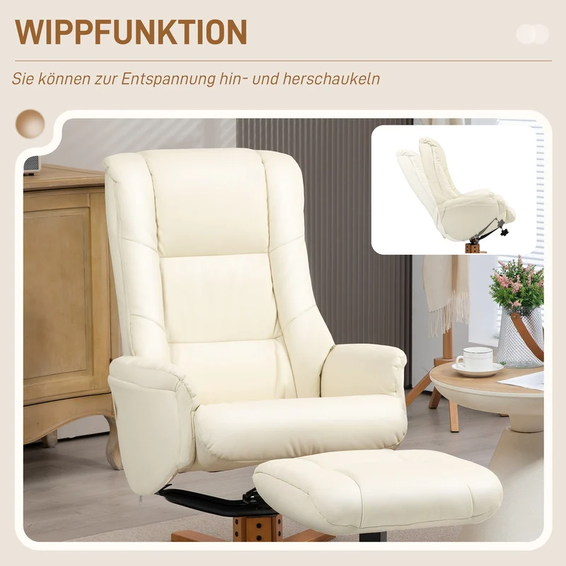 Relaxsessel Hocker Fernsehsessel Liegefunktion Wippfunktion