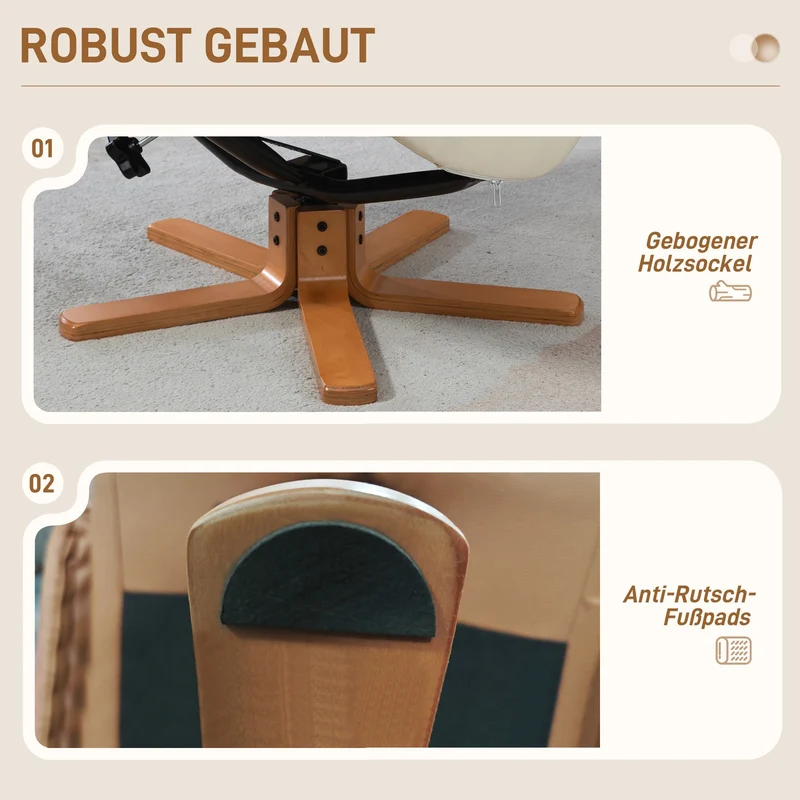 Relaxsessel Hocker Fernsehsessel Liegefunktion Wippfunktion