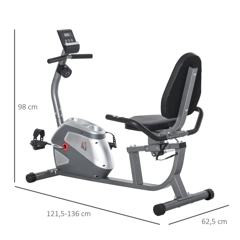 Liegeergometer Magnetwiderstand 110kg Heimtrainer Gym Training
