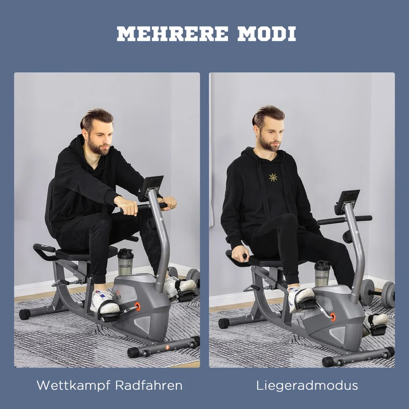 Liegeergometer Magnetwiderstand 110kg Heimtrainer Gym Training