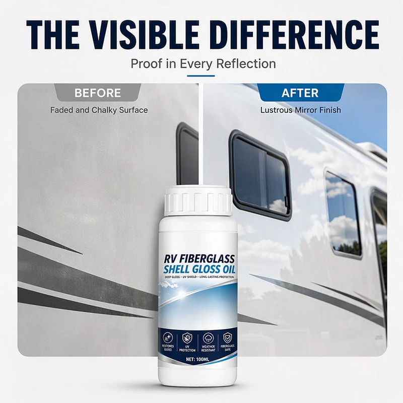 ✨50 % RABATT✨🚐 RV Glasfaser Glanzöl Restaurator | Hochglanz‑Erneuerung für Wohnmobil‑Oberflächen ✨