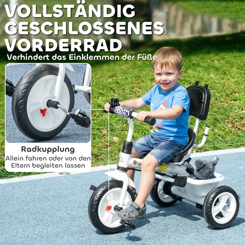 6in1 Dreirad Schubstange Kinderdreirad Kinderfahrzeug