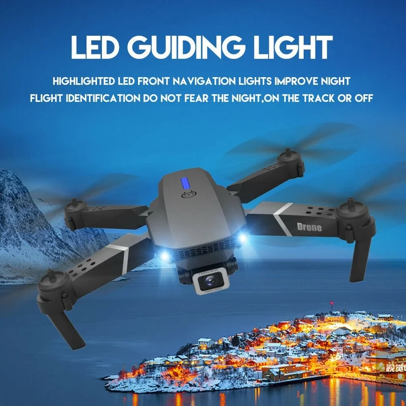 Drohne 4K Dual Kamera WiFi HD RC Quadrocopter Spielzeug 3 Akkus