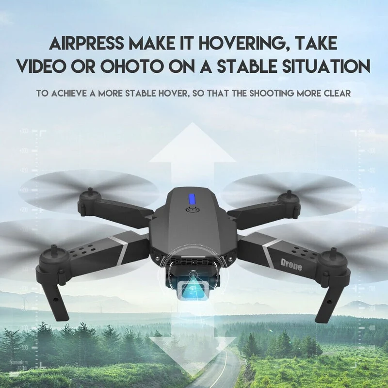 Drohne 4K Dual Kamera WiFi HD RC Quadrocopter Spielzeug 3 Akkus