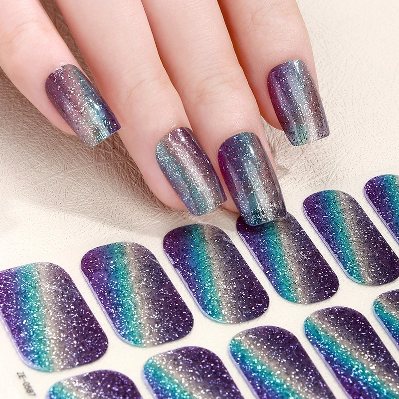 Glitzerverlauf Nagelüberzüge