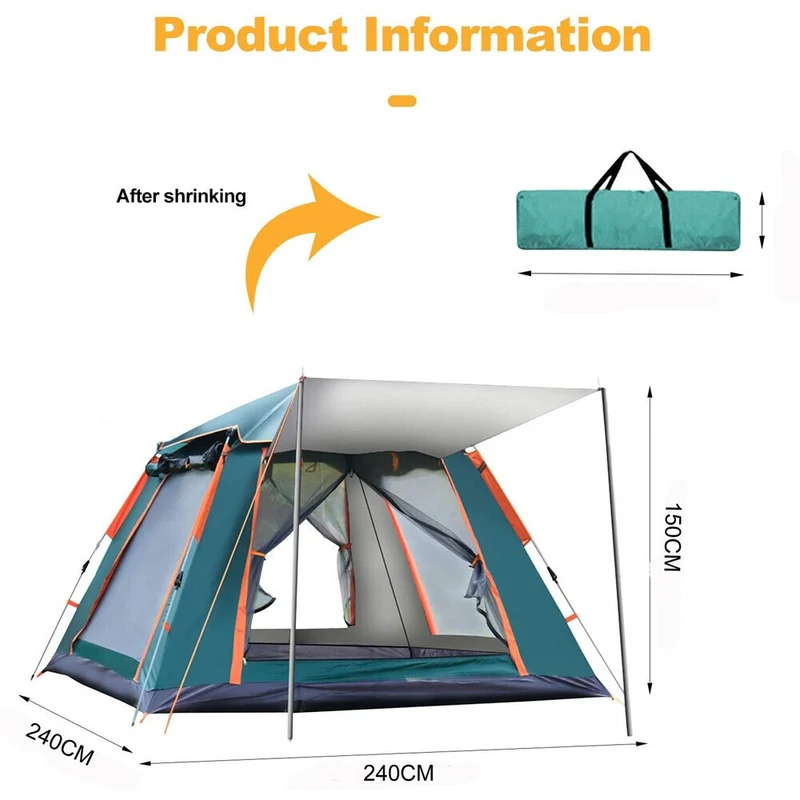 Campingzelt Wasserdicht Kuppelzelt Outdoor Camping Zelt