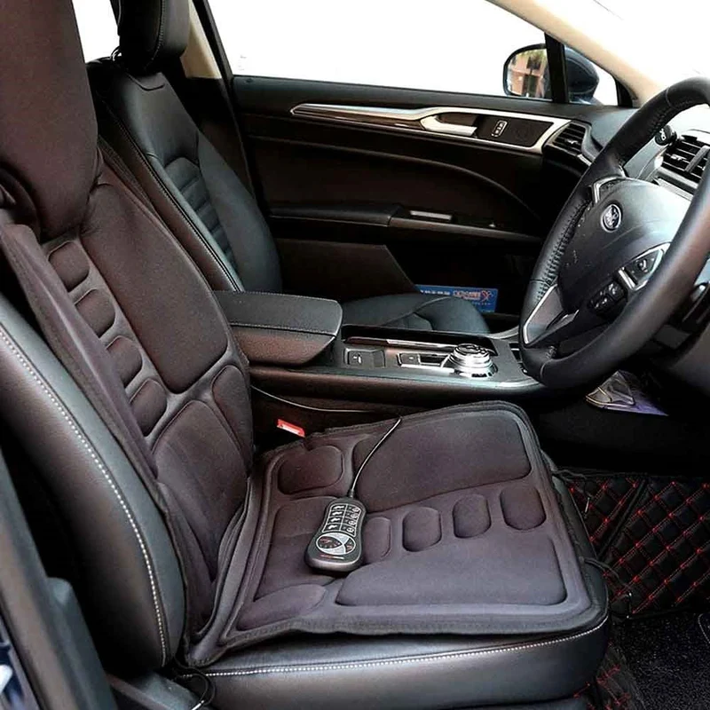 8-Mode beheizte Massage-Sitzauflage für Rücken, Nacken & Ganzkörperentspannung – Perfekt für Auto & Zuhause