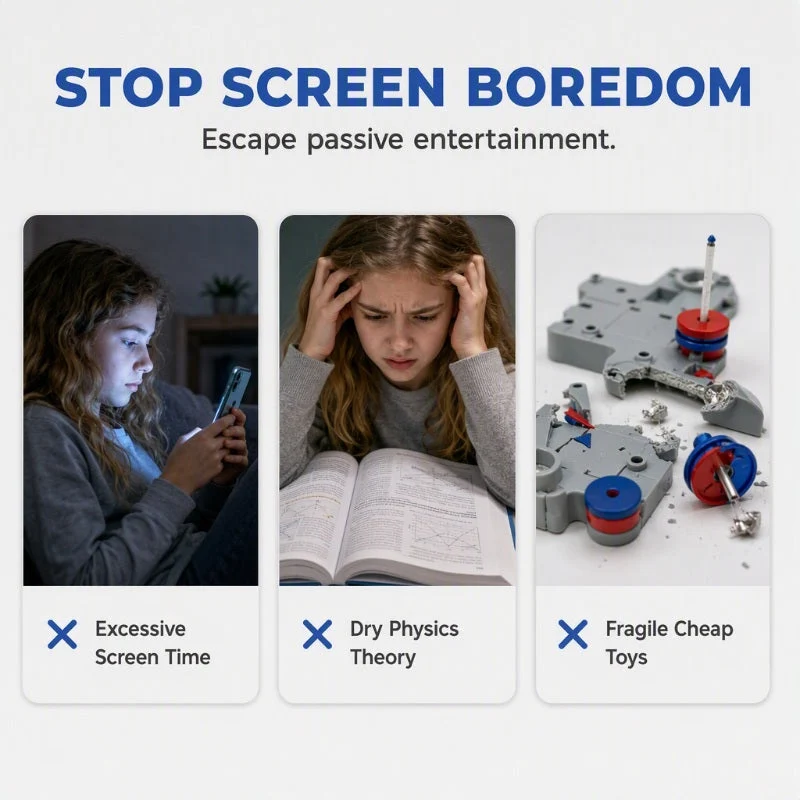 🧲50 % RABATT⏰ 12‑in‑1 Magnet‑Experiment‑Set, spielerisches Lernen für Kinder🛰️