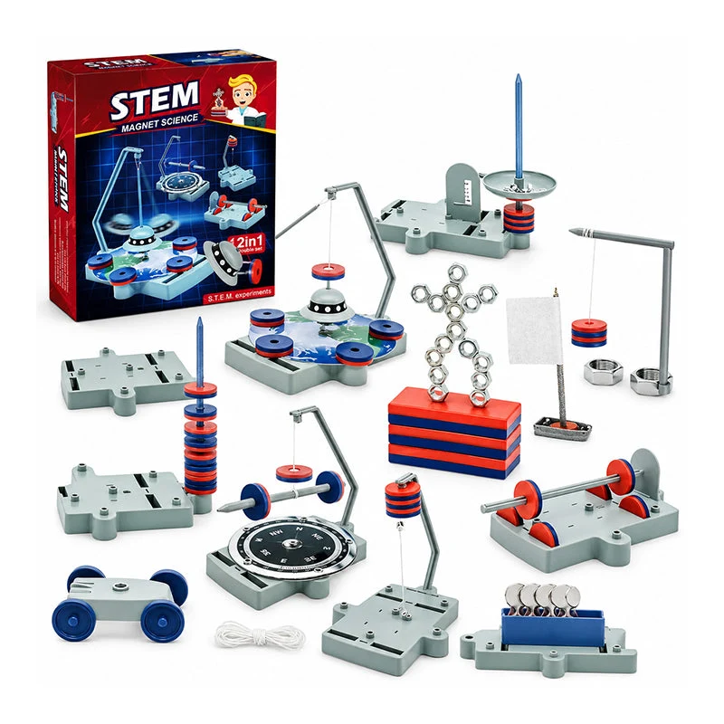 🧲50 % RABATT⏰ 12‑in‑1 Magnet‑Experiment‑Set, spielerisches Lernen für Kinder🛰️