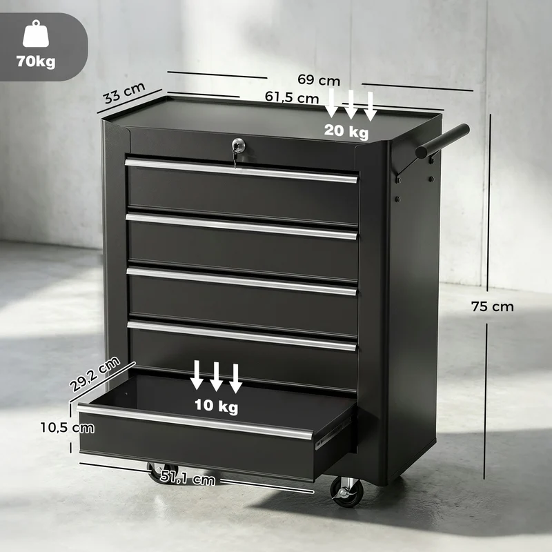 Werkstattwagen Leer Werkstatt Wagen 61x33x75cm
