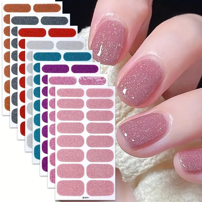 Glitter-Finish-Nagelüberzüge