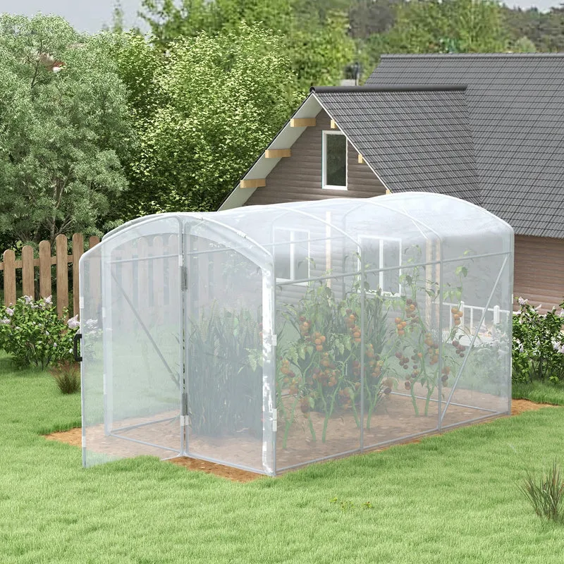 Foliengewächshaus 3x2x1,95m Tunnelgewächshaus Tomatenhaus