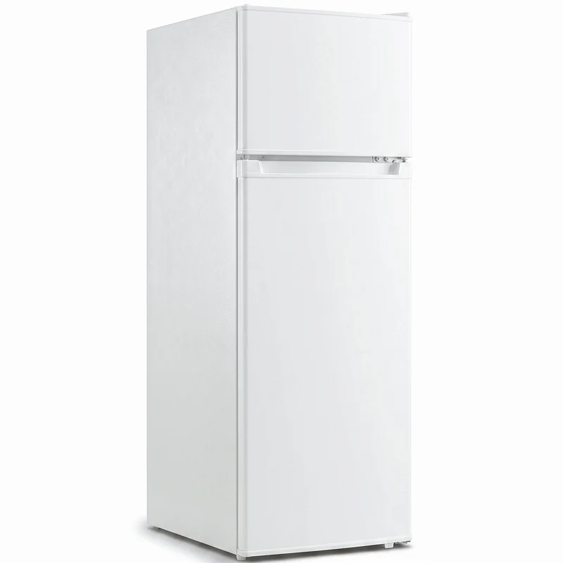 7.7 Cu. Ft. Mini Fridge with Freezer & Double Door, White