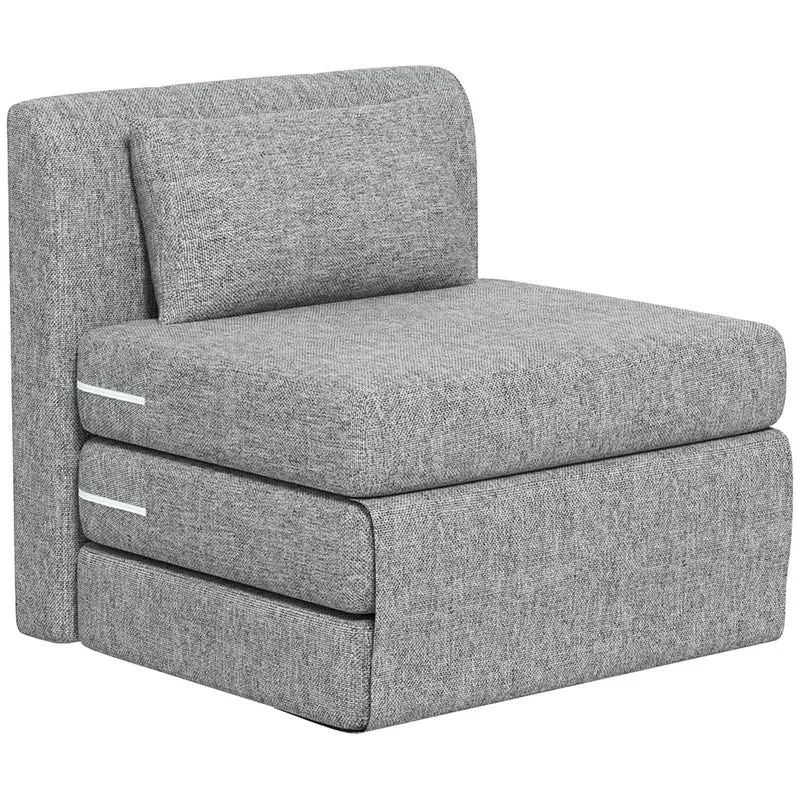 Bodensessel Klappbar Schlafsofa Einzelbett Sofa 80x75x74cm