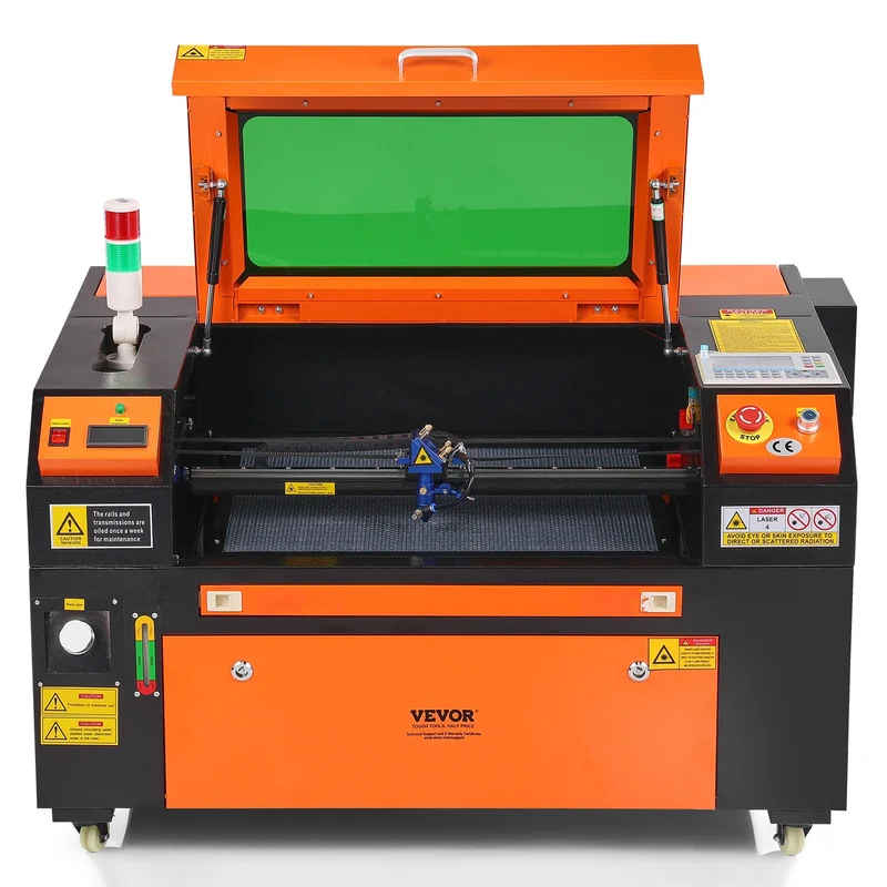 60W CO2 Lasergravierer Laserschneider 400x600mm 500mm/s Graviermaschine
