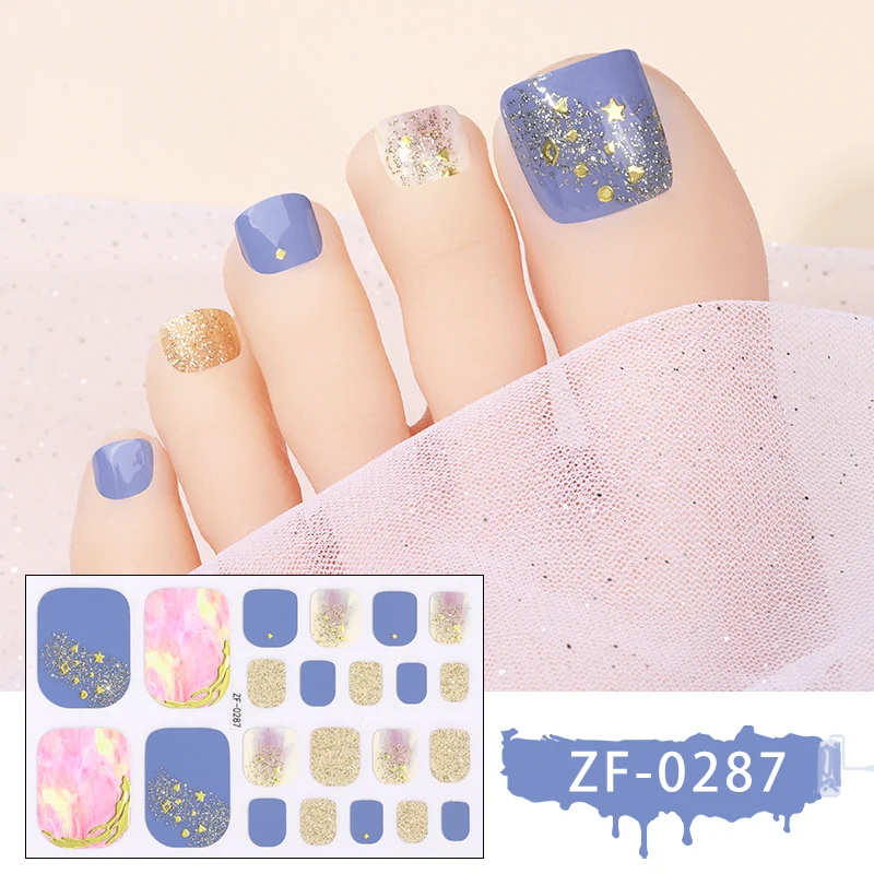 Glamouröse Gel-Nagelkunst-Wickel