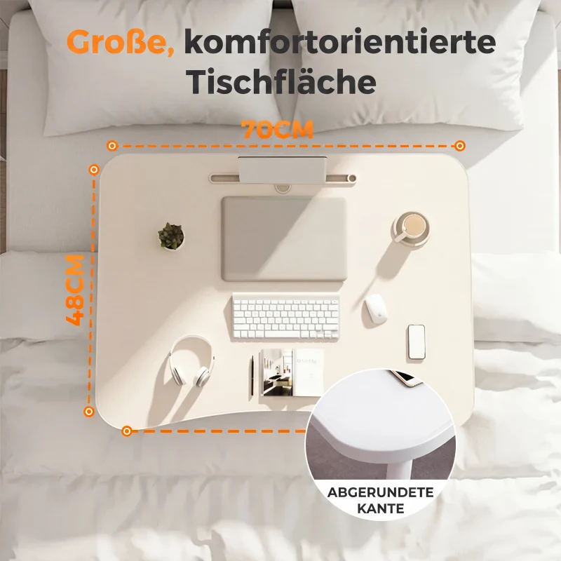 ⏳Nur für kurze Zeit – 50% RABATT⏰Klappbarer Laptop-Bettisch mit Becherhalter