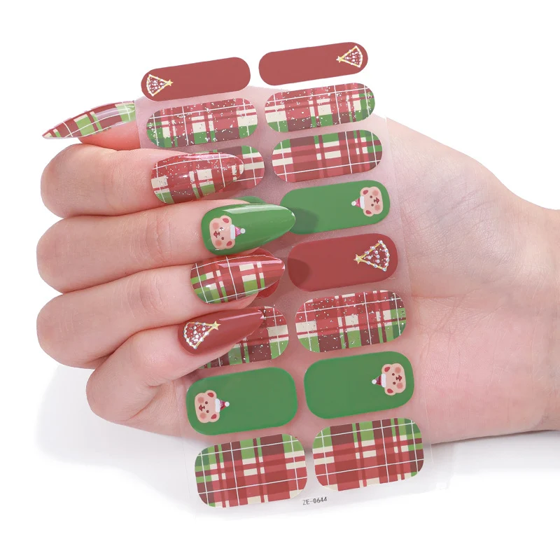 Florale Nagelkunst Aufkleber