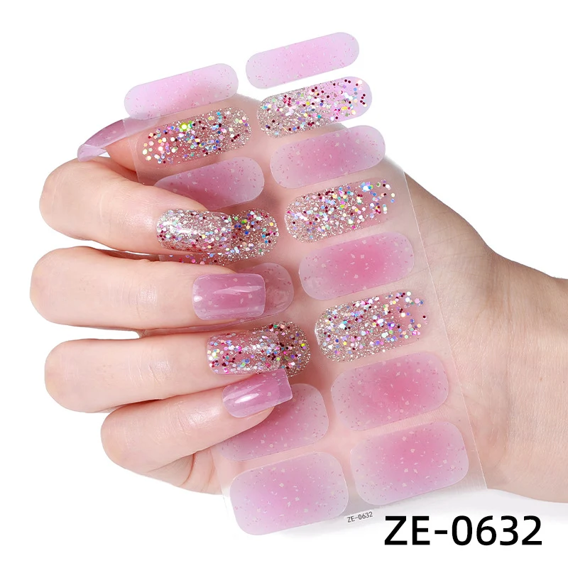 Florale Nagelkunst Aufkleber
