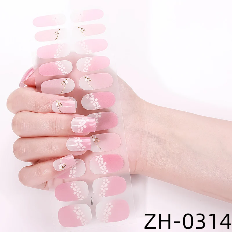 Florale Design Nagel-Wraps 1790954342