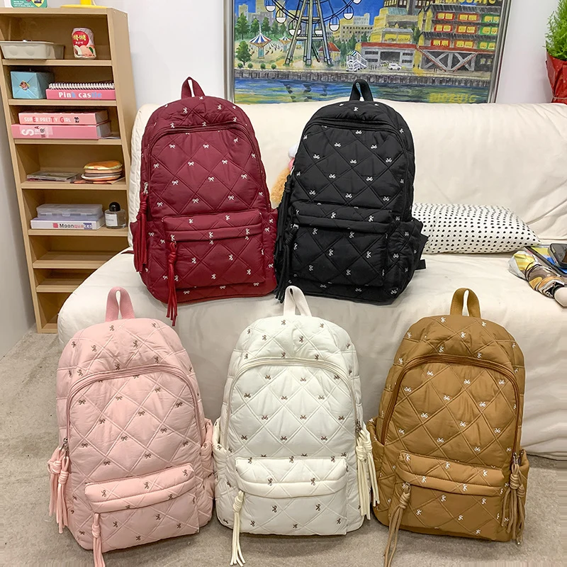 Gesteppt stilvolles Alltags-Rucksack Karnz