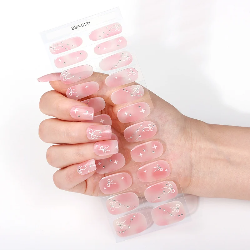 Elegante Strass-Nagelkunstfolie