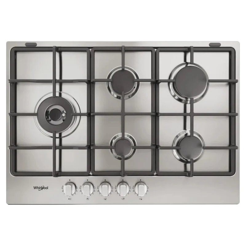 Whirlpool 75CM 5 Zone Gas Kochfeld - Edelstahl | TGML 761 IX R