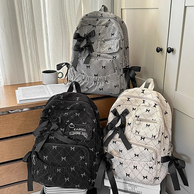 Gepolsterter Rucksack mit Schleifenverzierung Karnz