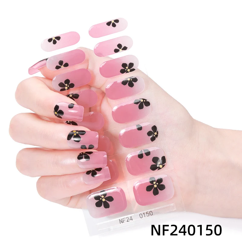 Elegante French Tip Nagelaufkleber