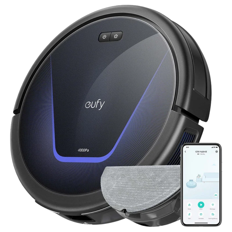 Eufy G50 Hybrid Robot Staubsauger - Schwarz | T2212V11
