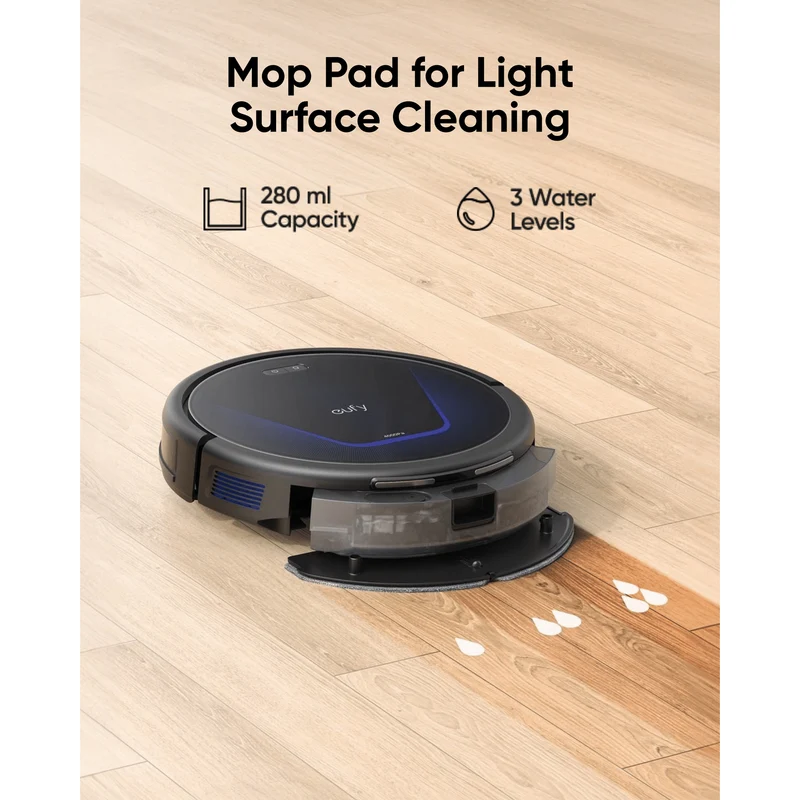 Eufy G50 Hybrid Robot Staubsauger - Schwarz | T2212V11